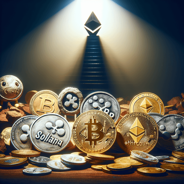 比特幣面臨關鍵支撐挑戰，Solana 及 XRP 下滑