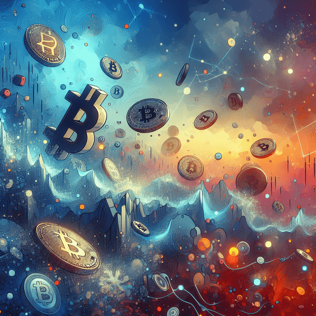 比特幣在市場謹慎中下跌，然而加密貨幣仍維持每週增長