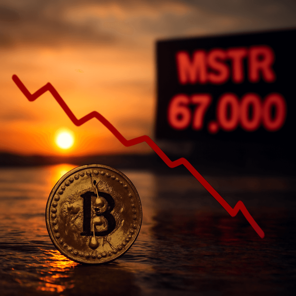 晨間一分鐘：比特幣跌破 67,000 美元，MicroStrategy 股價暴跌