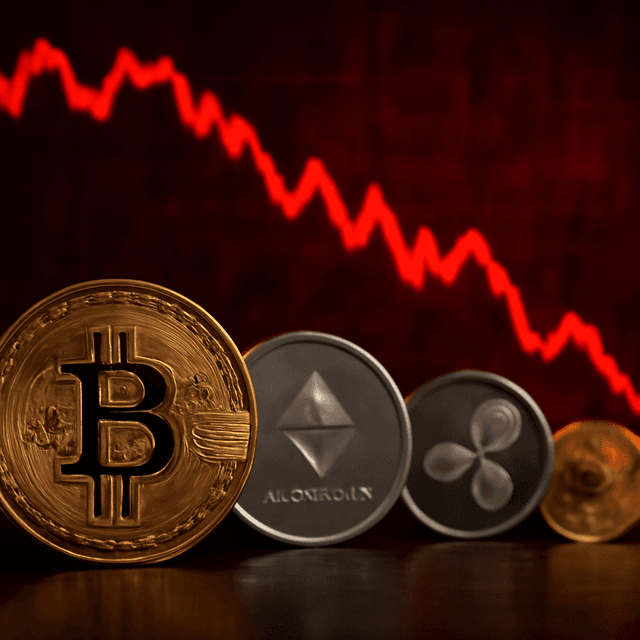 「痛苦的」比特幣拋售拉低以太幣、XRP 與狗狗幣，虧損蔓延加密股走低