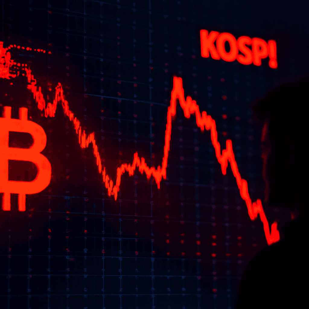 比特幣在美市收盤後下跌約 2.7%，韓國韓綜指在市場壓力下暴跌近 10%