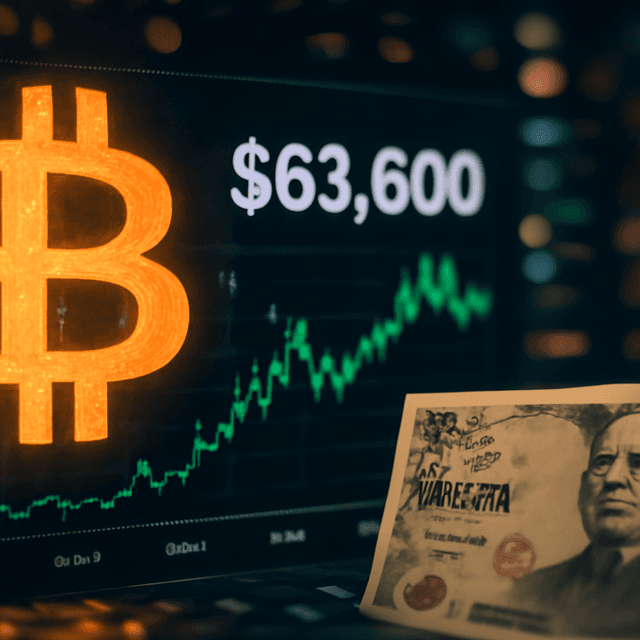即時報導：比特幣逼近 63,600 美元，罕見的美日匯率變動引發套息交易風險與市場警覺