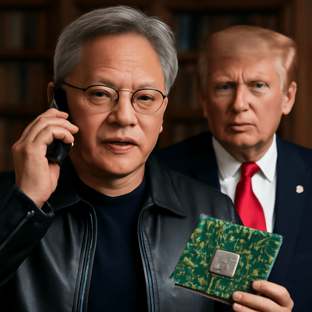 Jensen Huang 接到川普來電──並露出了可摺疊手機
