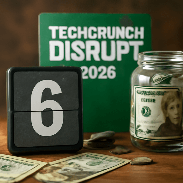 距離 TechCrunch Disrupt 2026 票券最多省下 200 美元還有 6 天