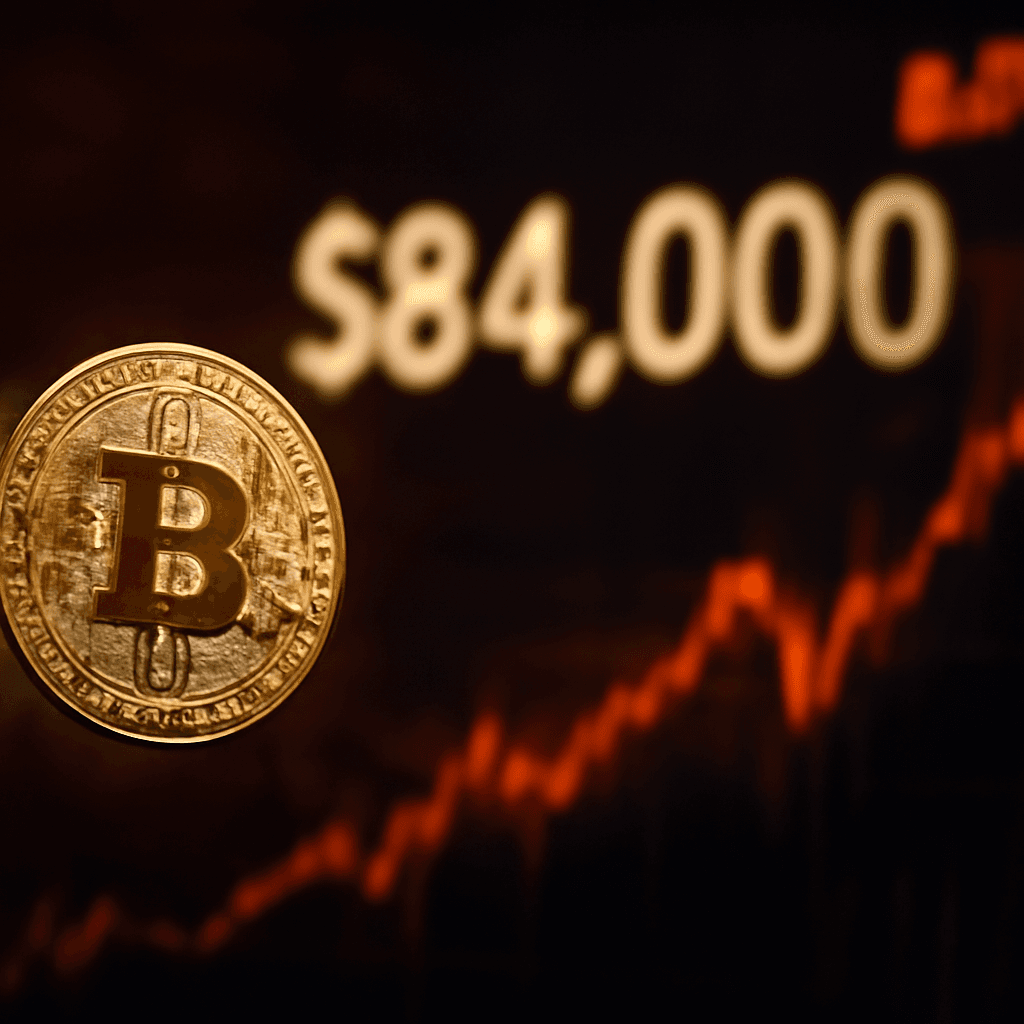 比特幣在接近 84,000 美元徘徊，因公債殖利率維持多年高位附近